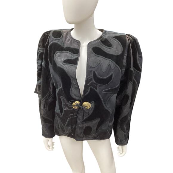 VTG La Coleccion Judith Roberts Art Wear Jacket Women SZ M Collectible Gorgeous! - Picture 1 of 5
